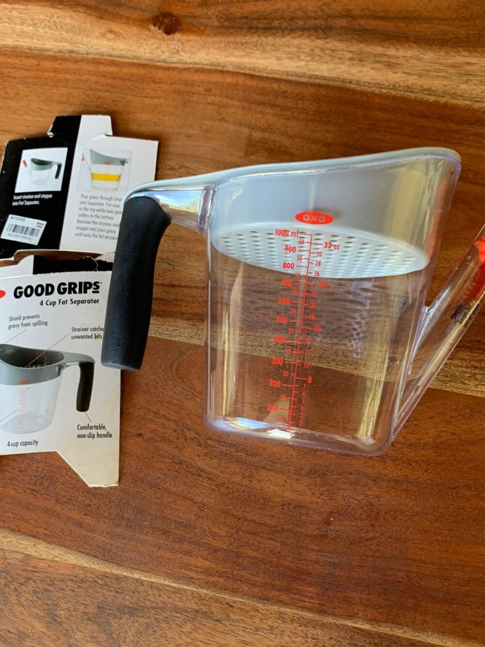 OXO new good grips 4 cup fat seperator for gravy thanksgiving dinner turkey